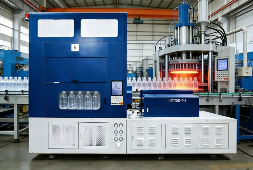 HGYS200-V4-B four-Station One-Step ISBM Machine for PET/PETG Bottle Production HGYS200-V4-B four-Station One-Step ISBM Machine