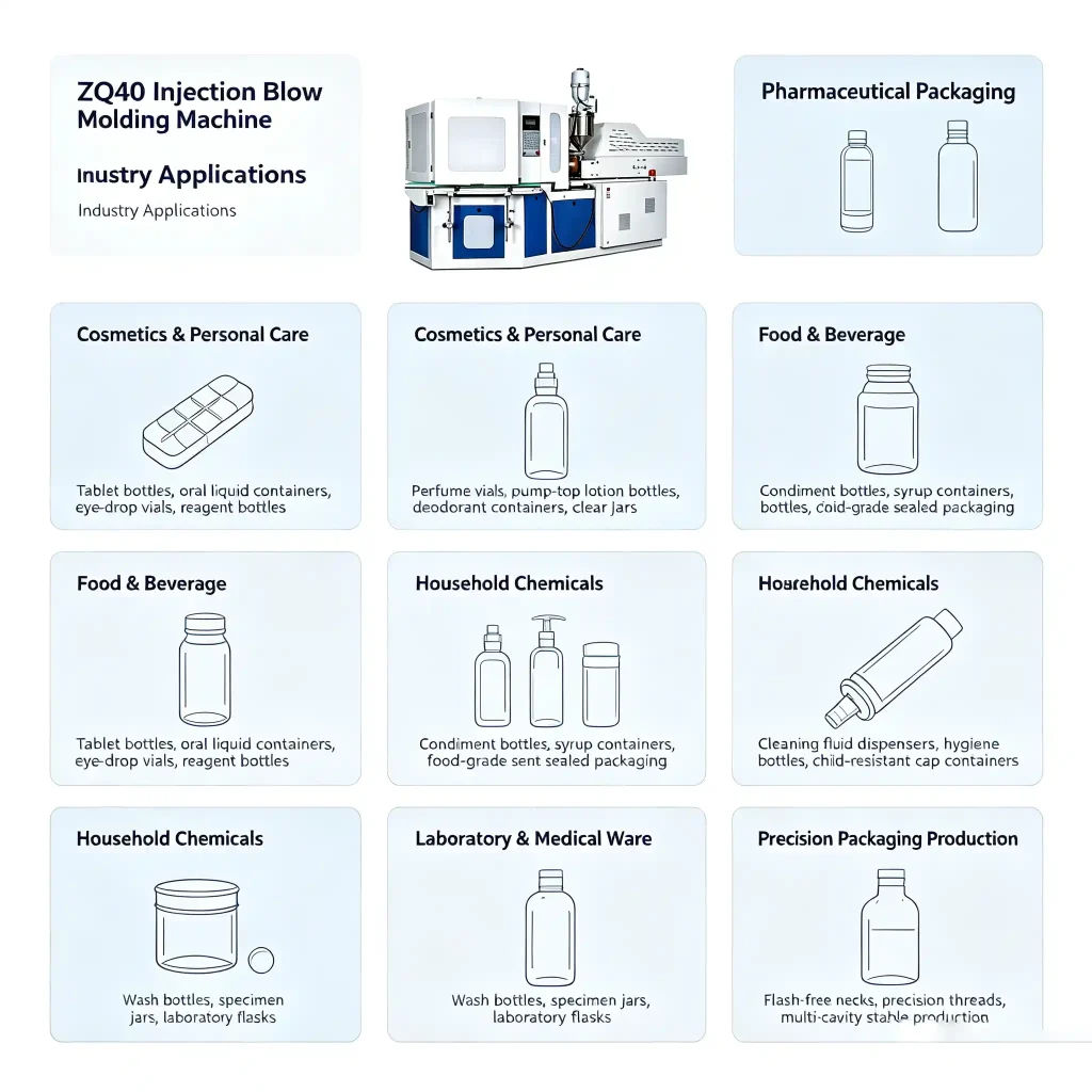 Applications: Industries the ZQ40 Injection Blow Molding Machine Serves