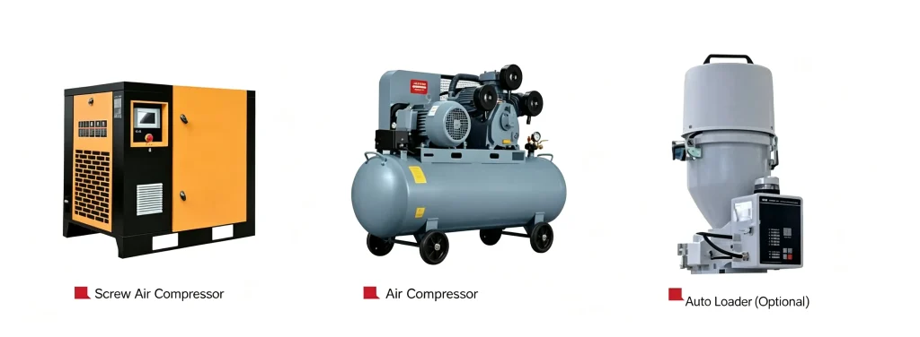 Auxiliary Equipment for Injection-Blow Molding Machines
