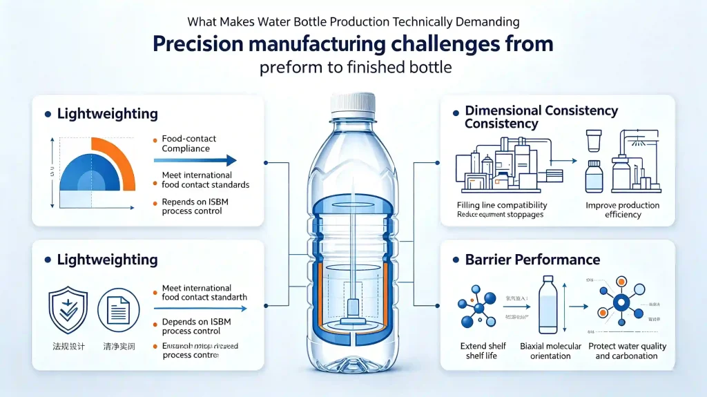 What Makes Water Bottle Production Technically Demanding
