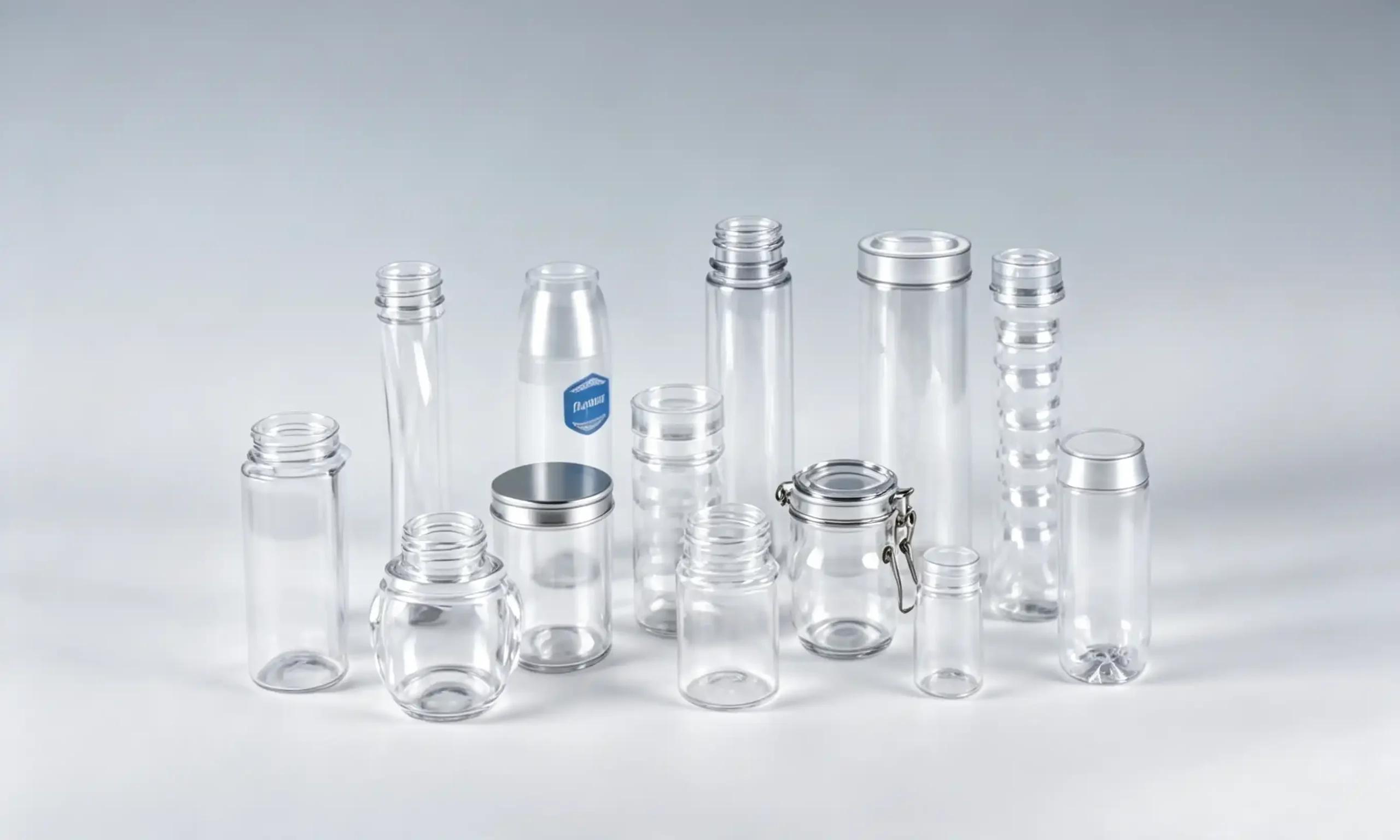 PET food cans and wide-mouth jars from ISBM blow molding machine