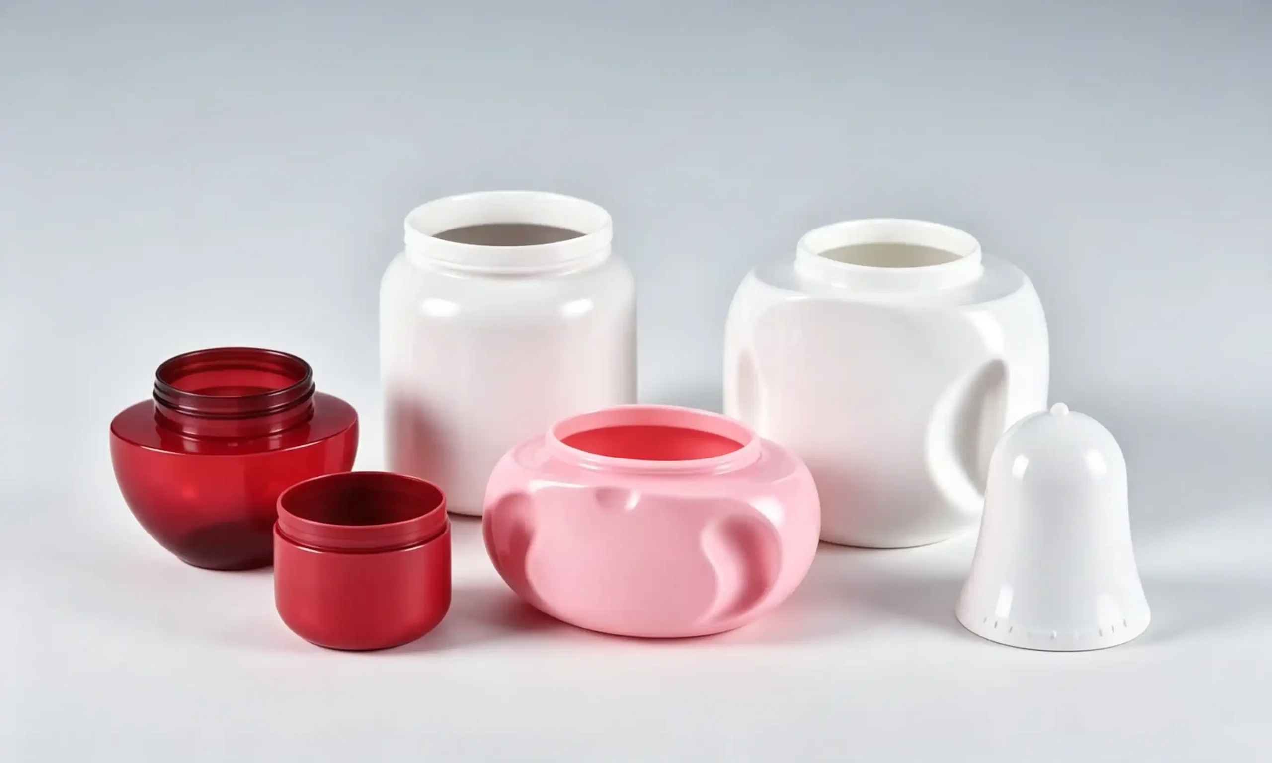 Metal-look PET can blow molded by food jar series machine